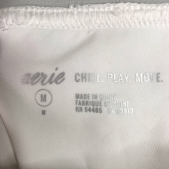 - Aerie Chill Play Move White Leggings Med - Picture 3 of 8